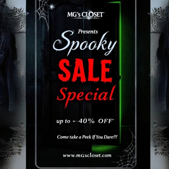 SPOOKY-SALE-SPECIALS - UP TO -40% ON SELETED ITEMS - JOIN ME TONIGHT IF YOU DARE - Picture 1 of 1